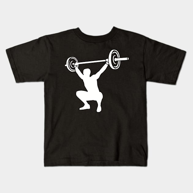 Weightlifting Kids T-Shirt by Designzz